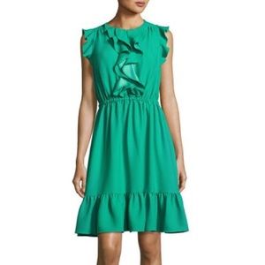 Kate Spade Crepe Ruffle Dress